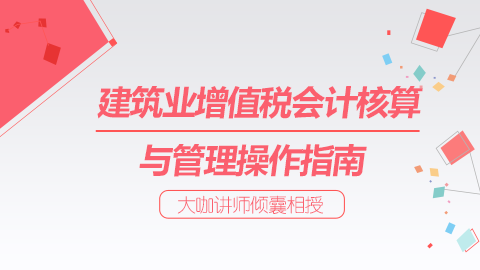 建筑業(yè)增值稅會計(jì)核算與管理操作指南 