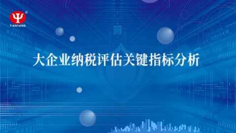 大企業(yè)納稅評(píng)估關(guān)鍵指標(biāo)分析 